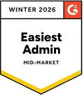 G2 Winter 2026 Easiest Admin Mid-Market