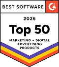 G2 Best Software 2026 Top 50 Marketing and Digital Advertising Products