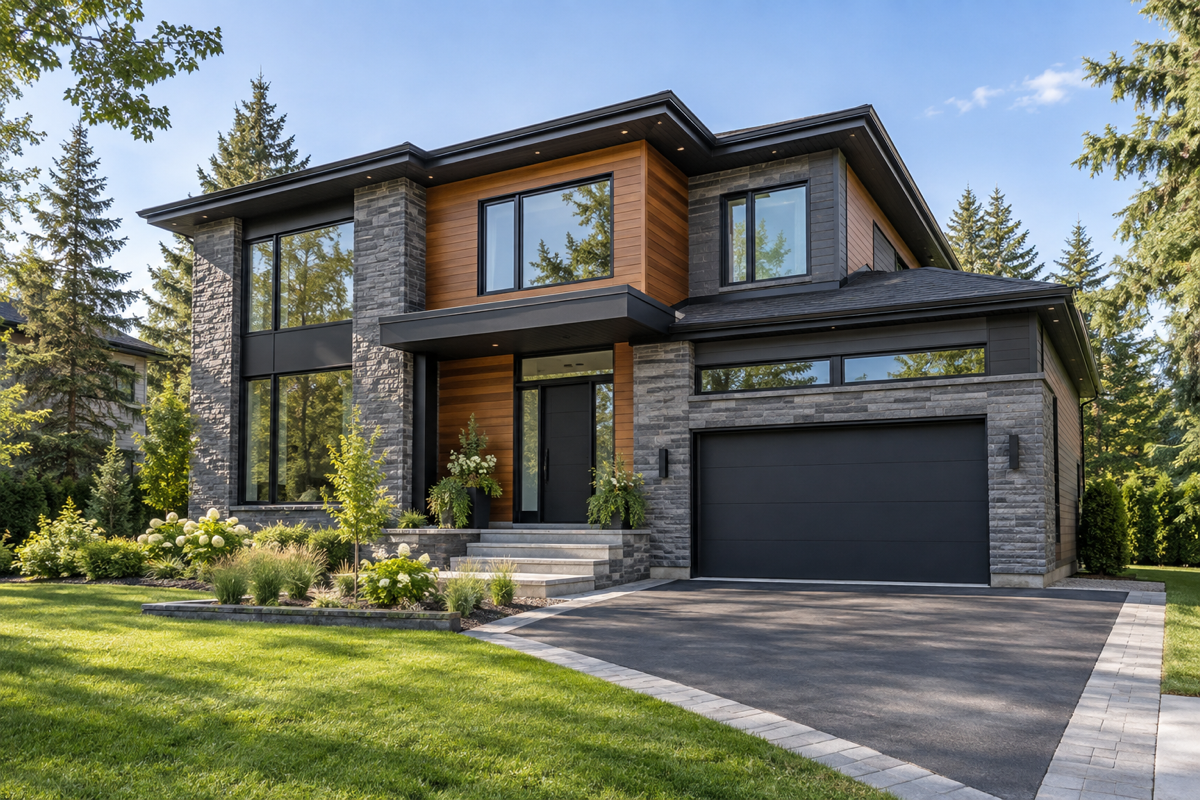 Maison contemporaine à Montréal